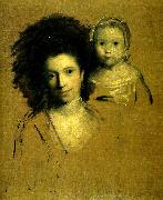Sir Joshua Reynolds mrs john  spencer and her daughter France oil painting artist